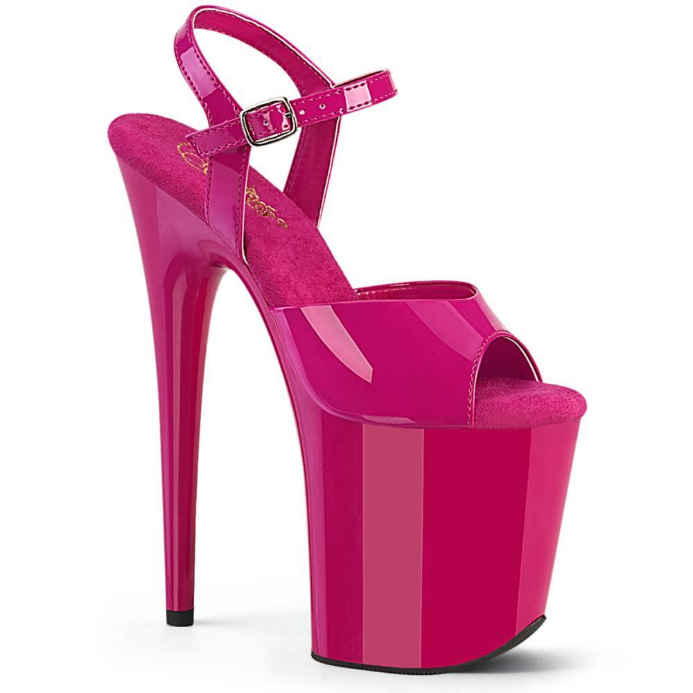 Pleaser - FLAMINGO809 Sandale à bride à la cheville, Pole dance chaussures - Rose Product image